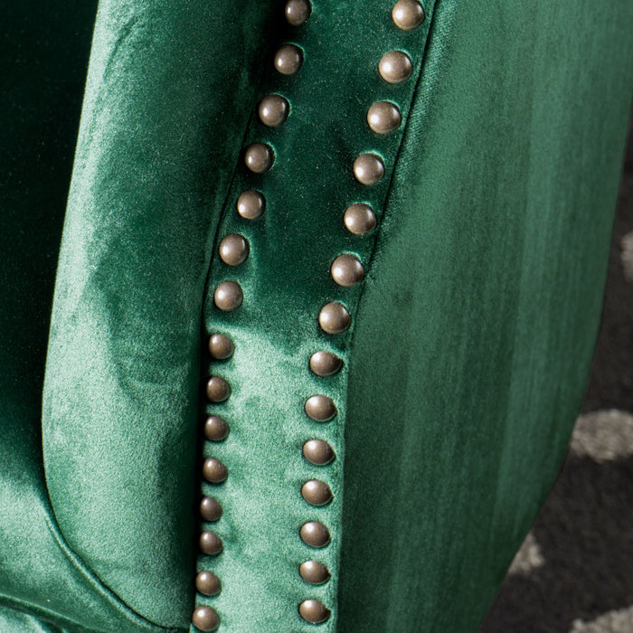 Celestialis - Upholstered Club Chair With Tub Design And Rolled Recessed Armrests