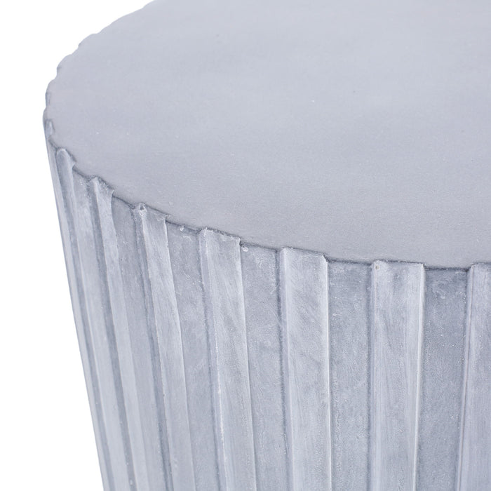 End Table, Outdoor - Light Blue