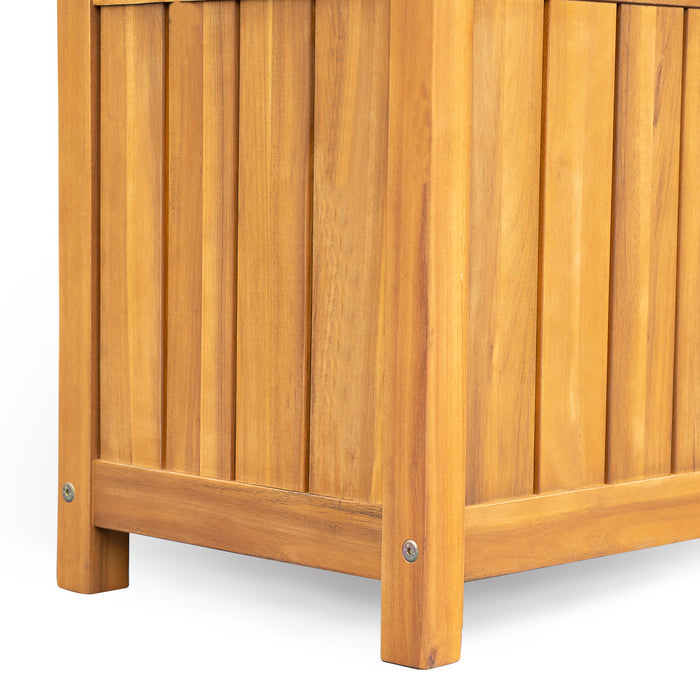 Portside - Wooden Deck Box 30 Gallons Storage Bench - Teak