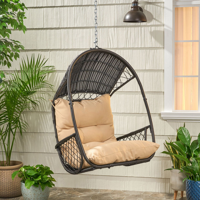 Malia - Wicker Hanging Chair With Cushion