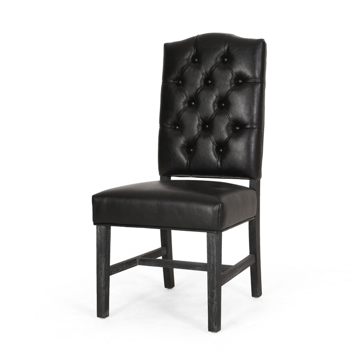 Elegant Dining Chair With Button Tufted Design