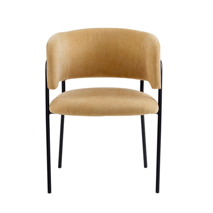 Modern Upholstered Arm Dining Chair Set