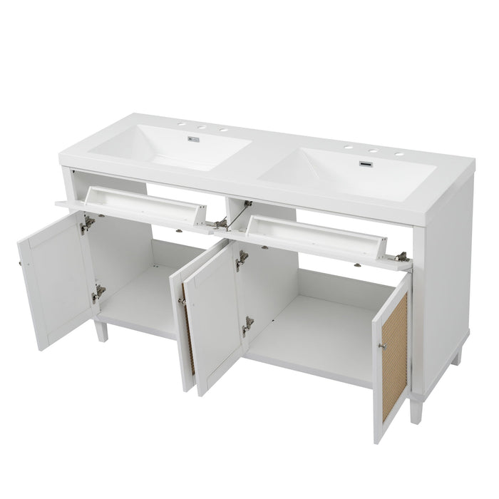 Bathroom Vanity With Double Sink, Large Storage Space