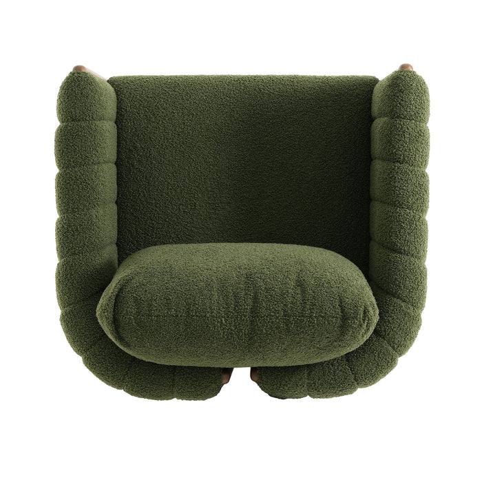Upholstered Dining Chair With Vertical Channel Tufting