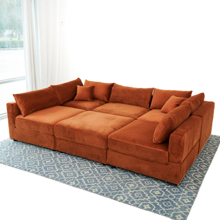Uptown - Modular Sofa - Burnt Orange