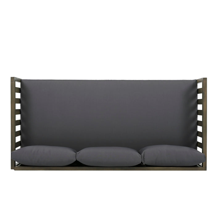 Claremont - 3 Seater Daybed Teak Acacia Wood Water Resistant Cushions