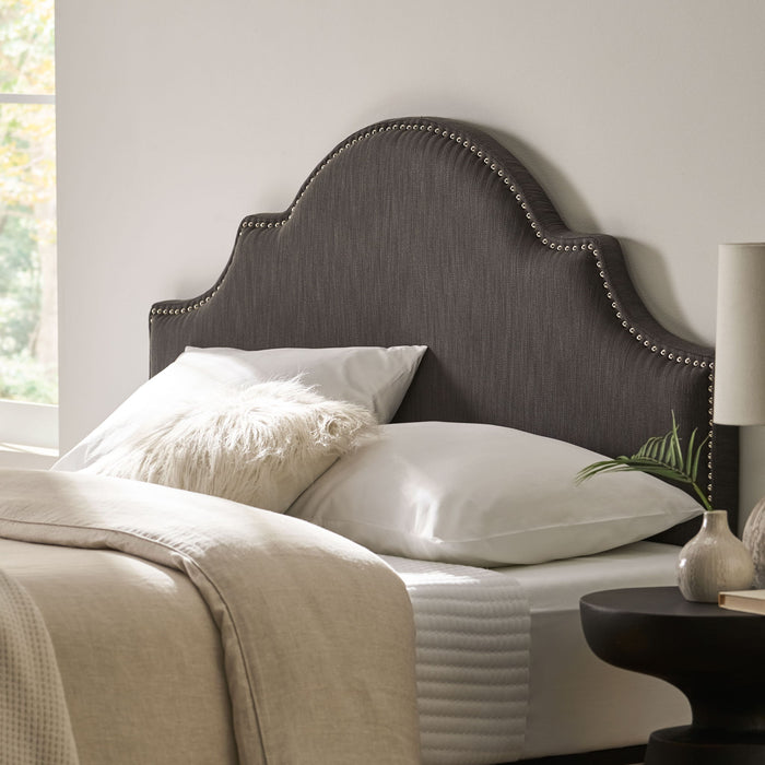Lenne - Fabric Queen / Full Headboard - Gray