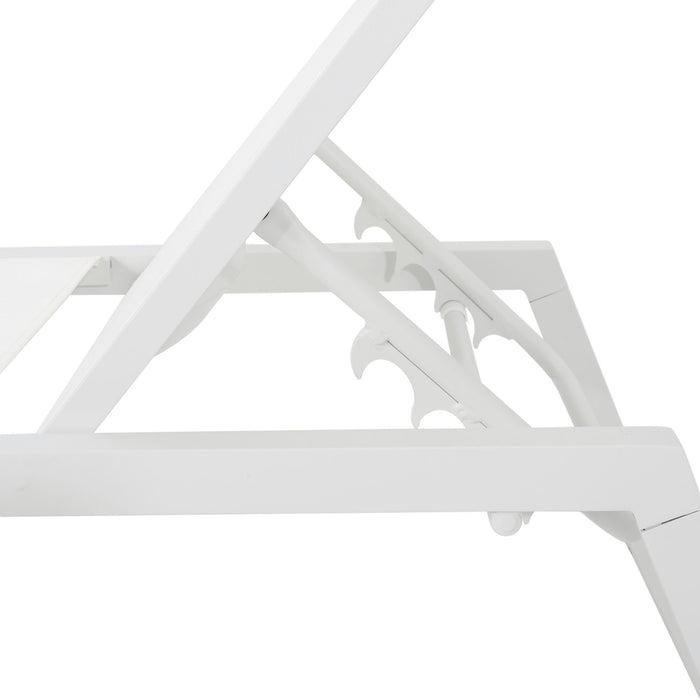 Myers - Modern Chaise Lounge Set With Adjustable Mesh Back