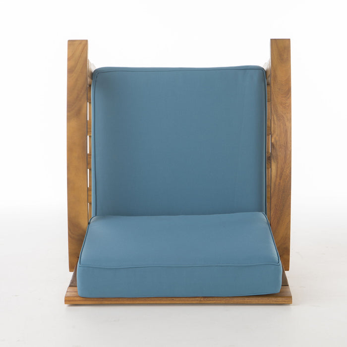 Shynel - Outdoor Seating Group With Cushions 4 Person Comfortable Design - Teak