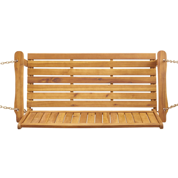 Tambora - Porch Swing Acacia Wood Slat Design