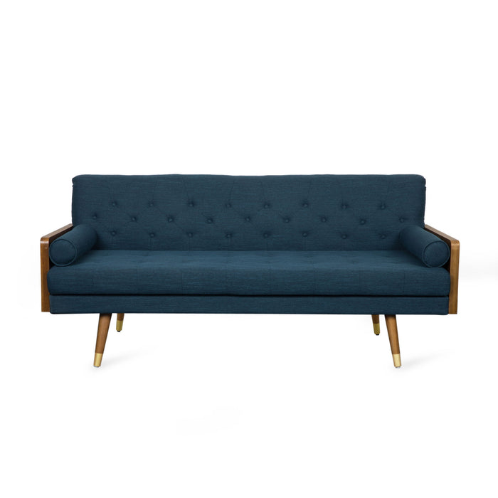 Aidan - Mid Century Modern Tufted Fabric Sofa