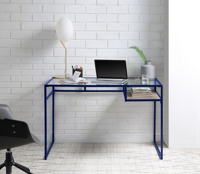 Yasin - Glass Top Writing Desk