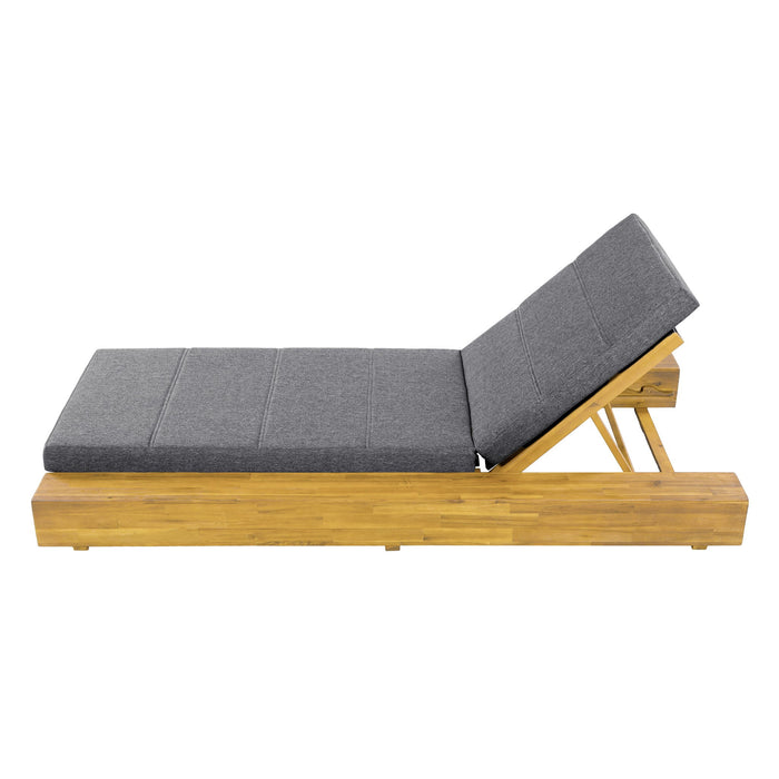 Outdoor Chaise Lounges With Water-Resistant Cushions