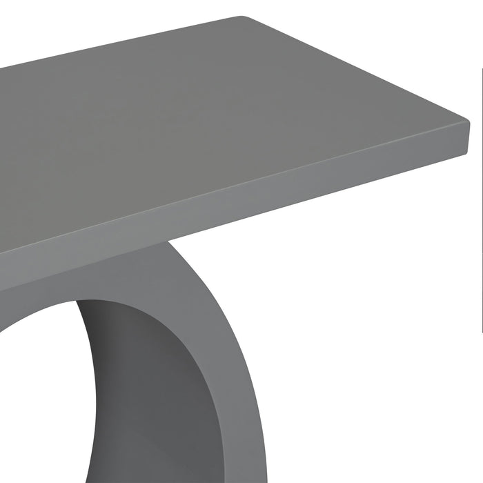 Console Table With Oval Base And Reinforced Bottom Plate