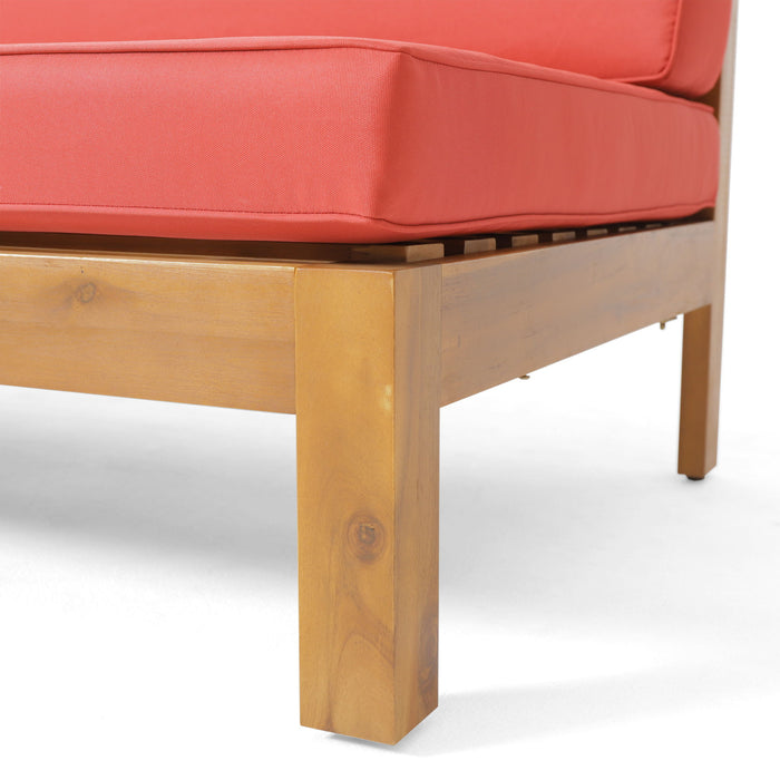 Brava - X Back Corner Bench With Coffee Table