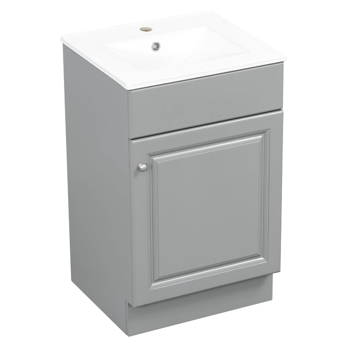 Bathroom Vanity With Sink, Cabinet With Adjustable Shelf