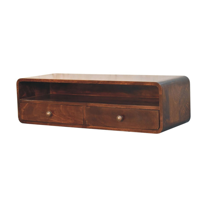 Floating Open Console - Walnut