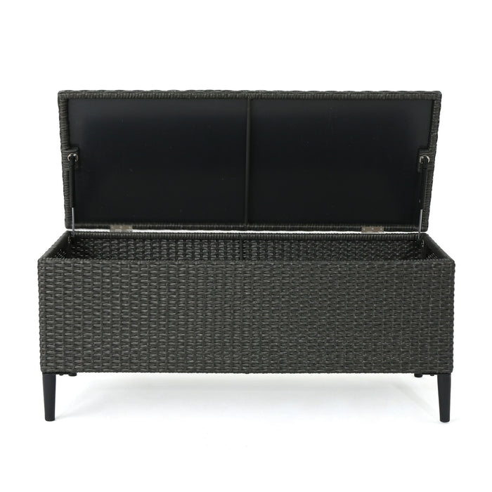 Rupert - Storage Unit Resin Wicker Outdoor