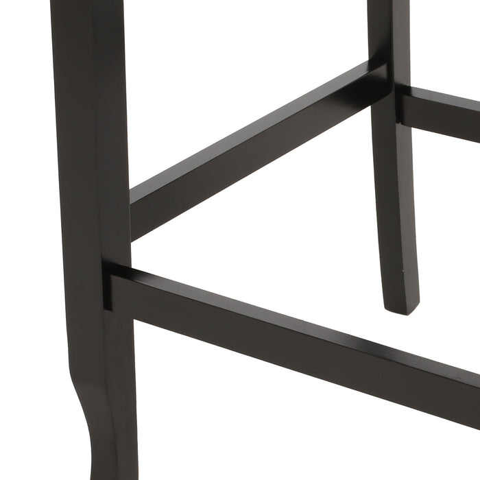 Vienna - Contemporary Fabric Tufted Wingback Counter Stools (Set of 2)