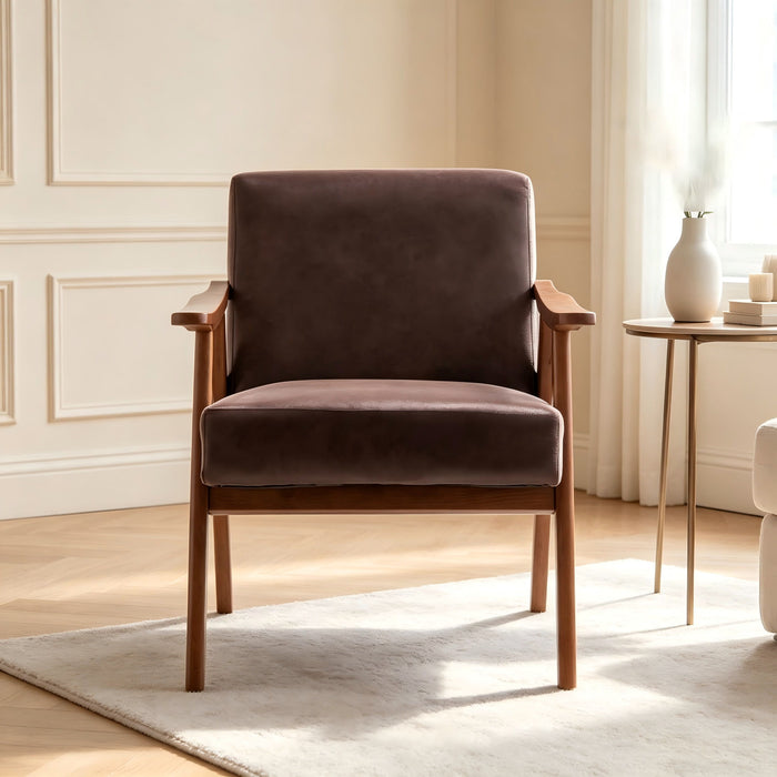 Accent Chair, Classic Mid Century Modern For Extra Seating