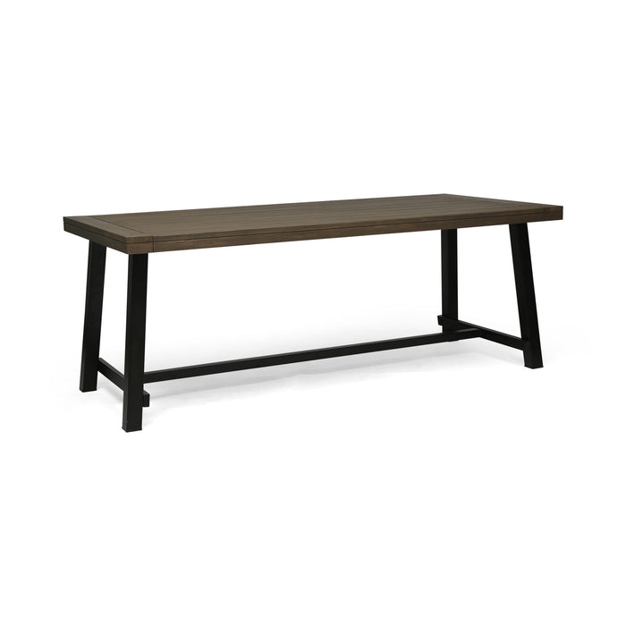 Outdoor Dining Table - Gray / Rustic Metal