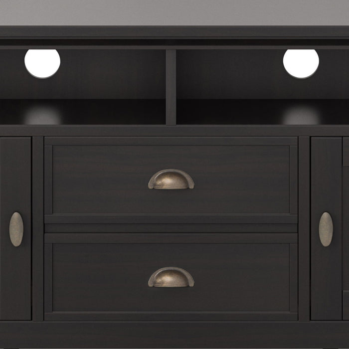 Redmond - TV Media Stand - Hickory Brown