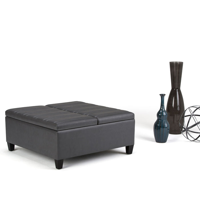 Ellis - Coffee Table Storage Ottoman Contemporary Design