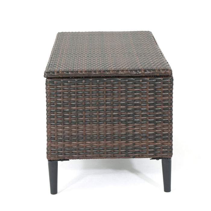 Rupert - Storage Unit Resin Wicker Outdoor