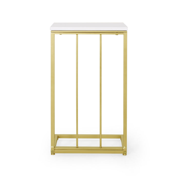 Modern Glam C - Shape End Table