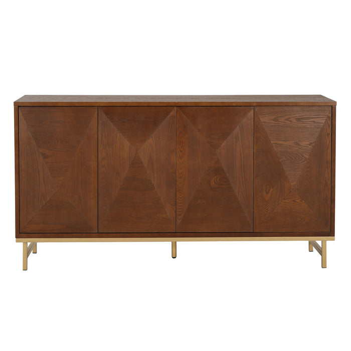 Tamid - Modern Wide Handcrafted Sideboard With Adjustable Shelves