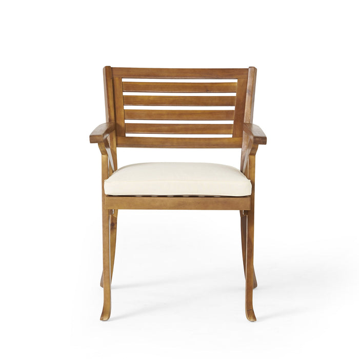 Outdoor Dining Set With Coffee Table And 2 Chairs - Teak