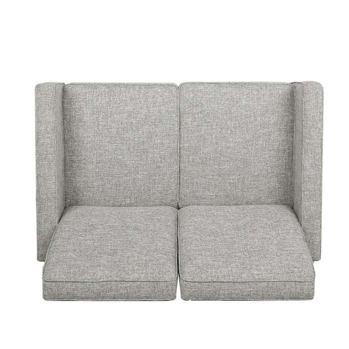 Manville - Contemporary Tufted Loveseat Pushback Recliner