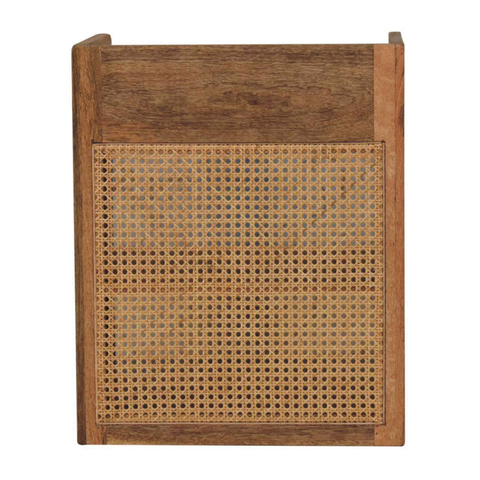 Larissa - T Bar Open Bedside Table - Oak