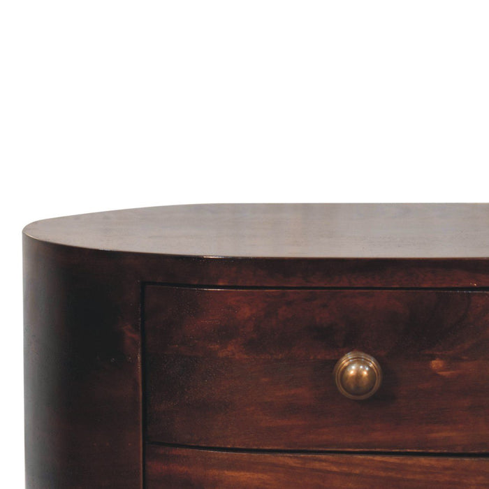 Rounded Bedside Table