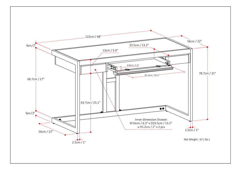 Erina - Handcrafted Desk