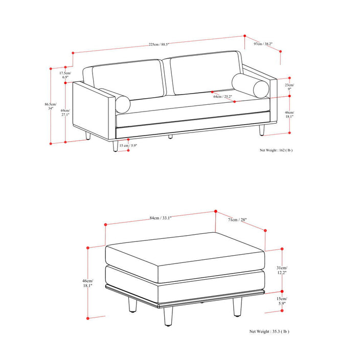 Morrison - Sofa And Ottoman Set