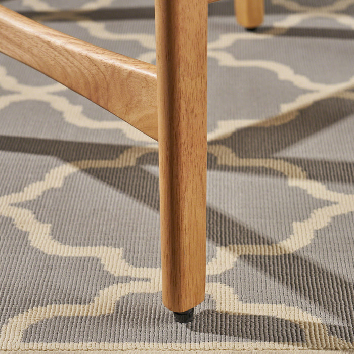 Retro Modern Counter Height Chair Set With Cushioned Seats