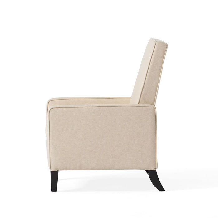 Minimalist Design Fabric Push Back Chair