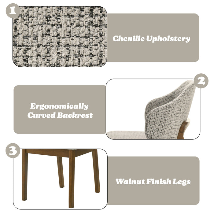 Oleia - Side Chair (Set of 2) - Multi / Walnut