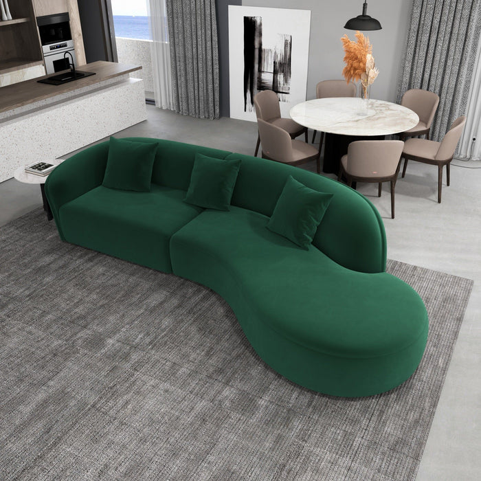 Elijah - Japandi Style Curvy Sectional Sofa