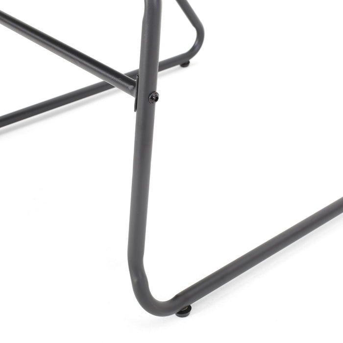 Moonstone - Outdoor Club Chair Set With Rope Weave Design - Black