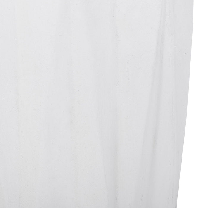 Outdoor Lightweight Concrete Side Table - Antique White