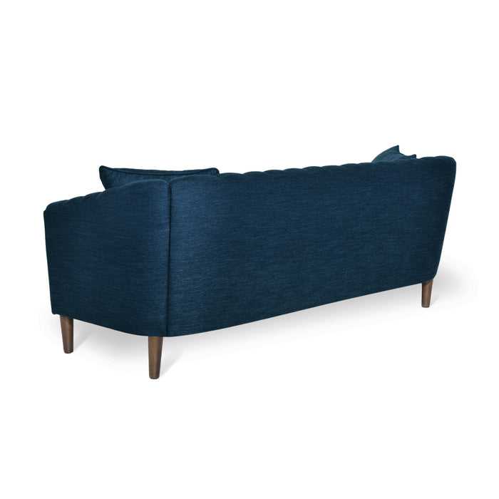 Contemporary 3 Seater Sofa With Plush Accents