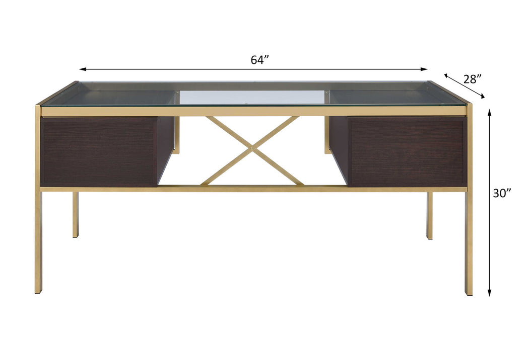 Yumia - Writing Desk - Clear / Gold