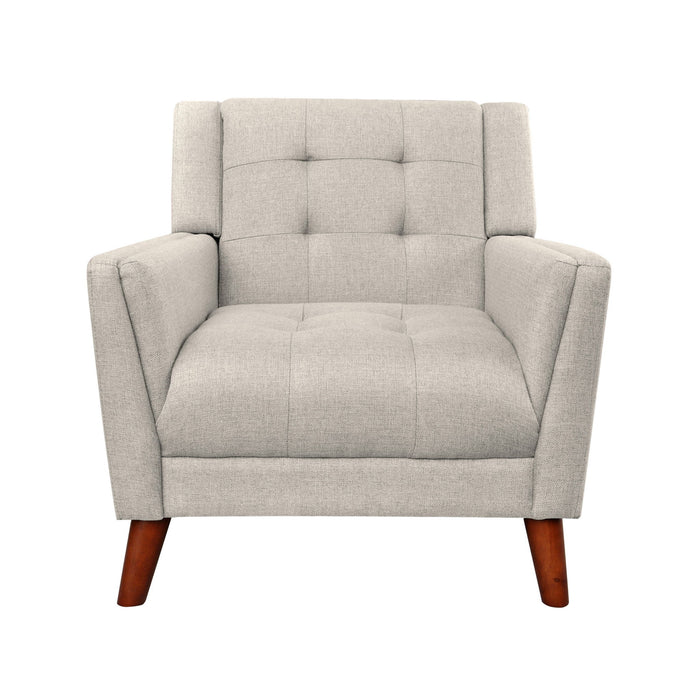 Luminaesque - Fabric Upholstered Armchair With Tufted Back