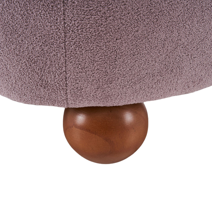 Modern Low Back Accent Upholstered Armless Living Room Chairs, Round Feet