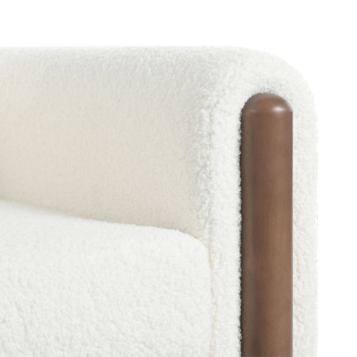 Oversized Accent Chair With Curved Armrests