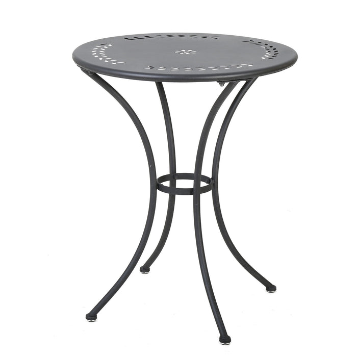 Ambrosia - 3 Piece Bistro Set With Leaf Motifs Top And Seat