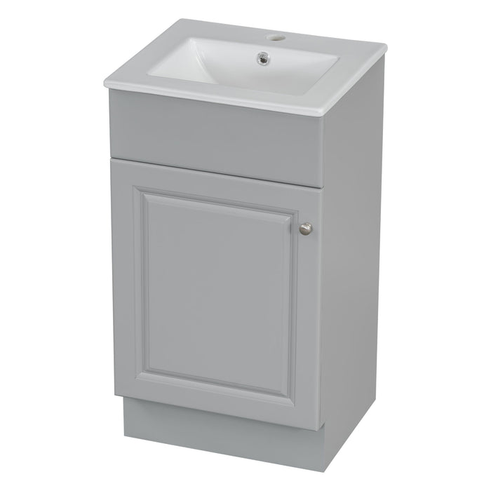 Bathroom Vanity With Sink, Cabinet With Adjustable Shelf