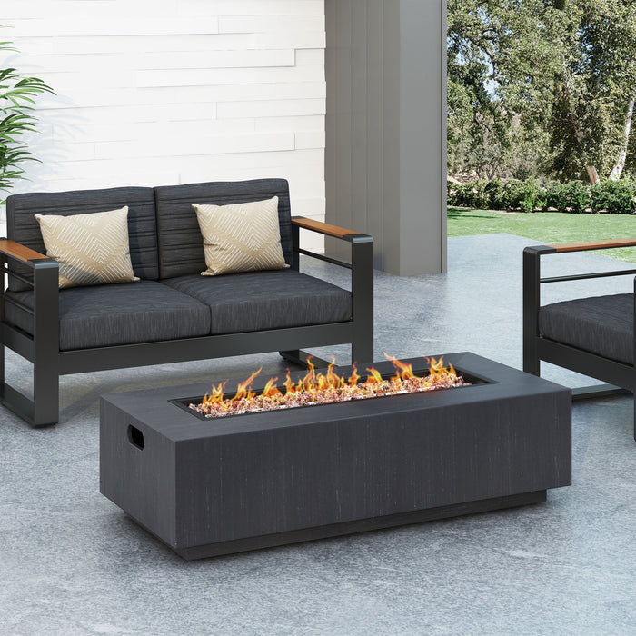Modern Rectangle Fire Table 50, 000 Btu